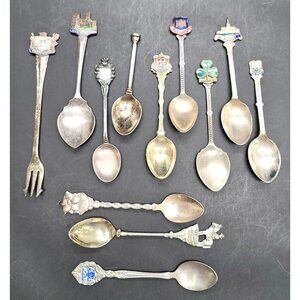 Vintage Collectors Spoons English Canadian and California Great Gift BT1064